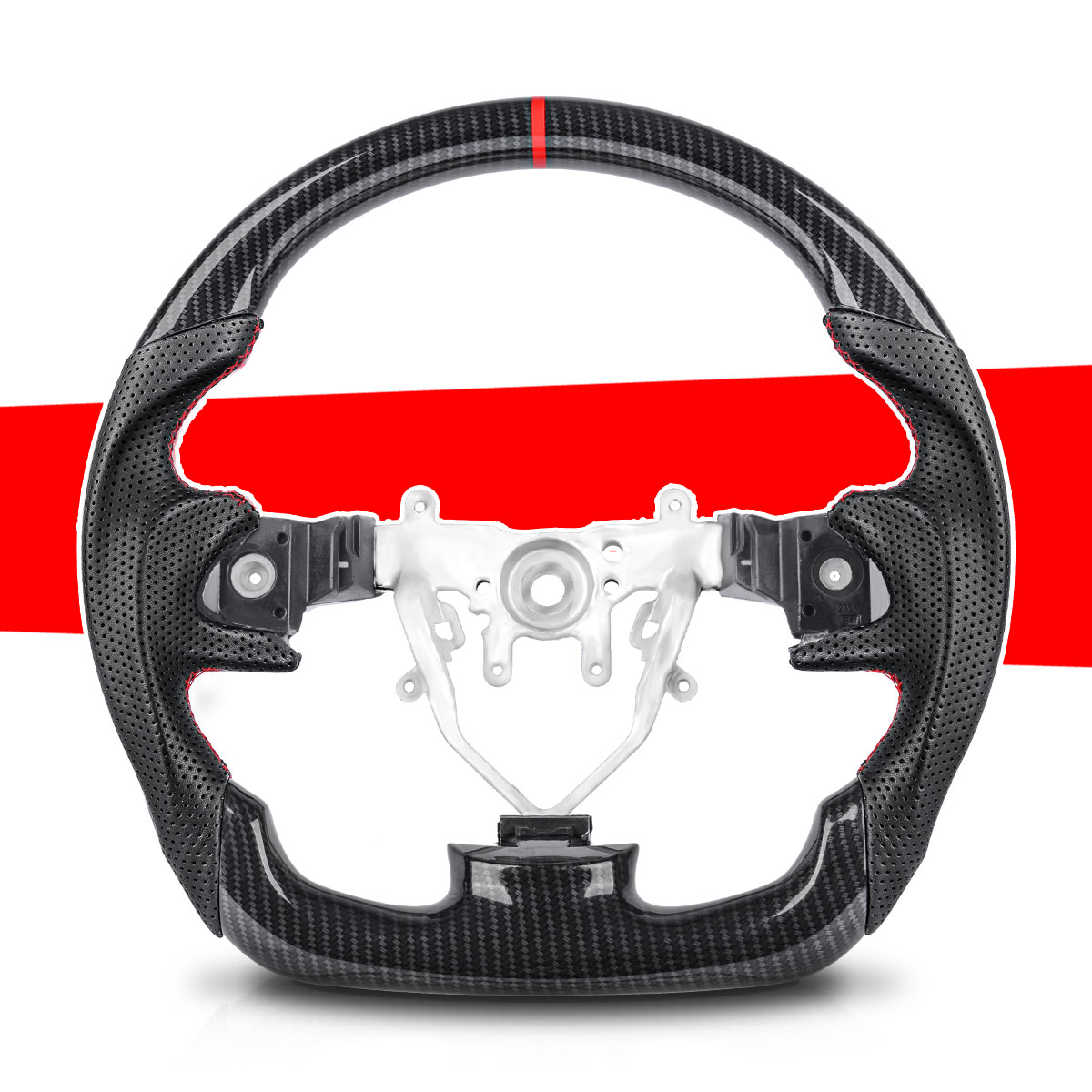 Car Accessories Racing - Hydro Print Car Carbon Fiber Steering