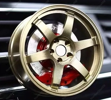 Car Air Freshener Vent - TE37 Wheel Rim Model Car Air