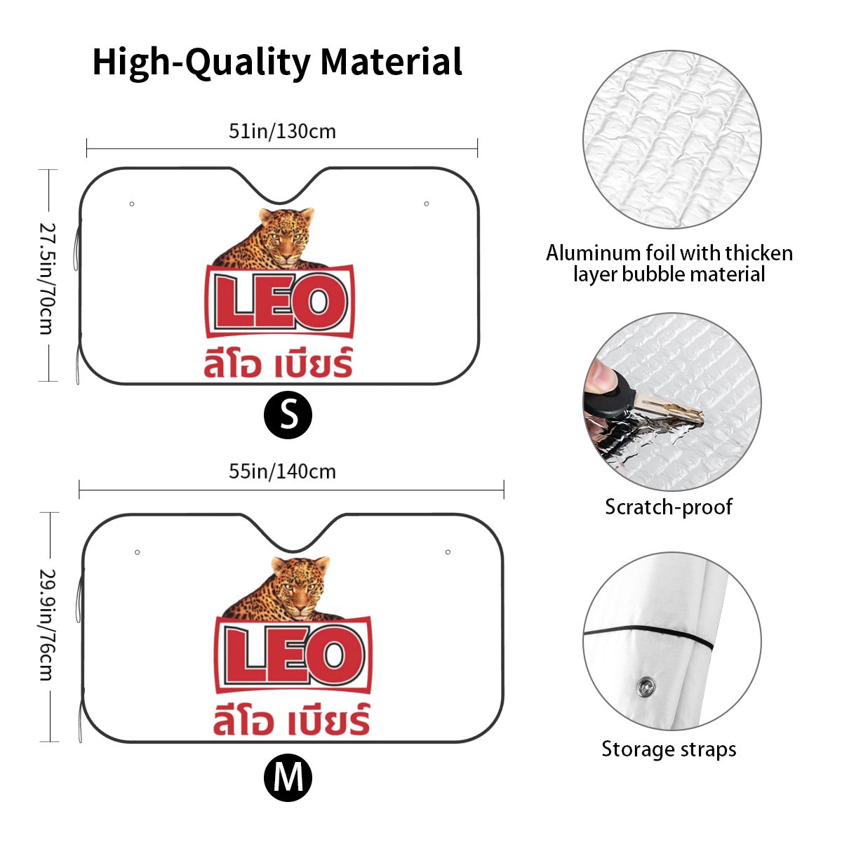 Leo Beer Bangkok Sunshade Wind - огляд і ціна Car Accessories Bangkok