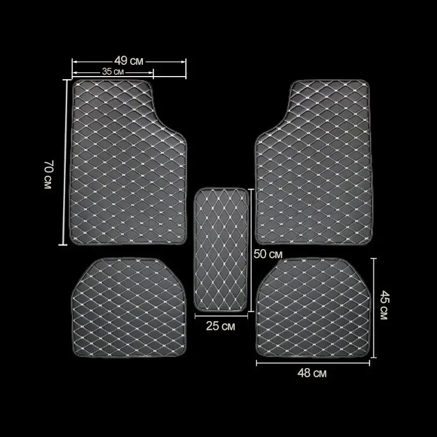 Car Floor Mats 5Pcs PU Leather - огляд і ціна Car Accessories You Need