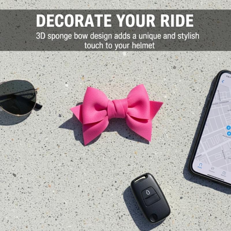 Motorcycle Helmet Bow Decorati - огляд і ціна Car Accessories For Women
