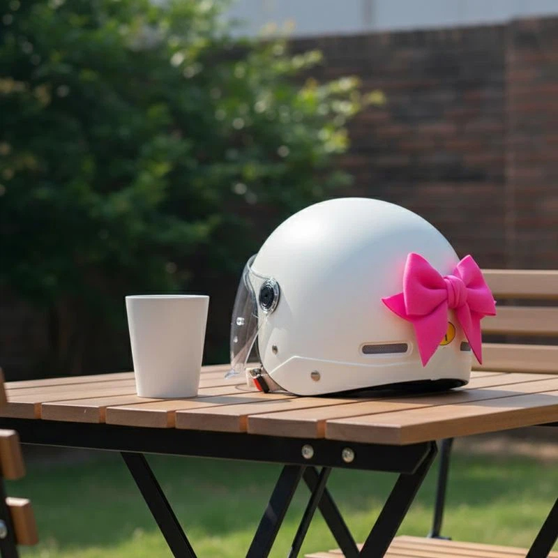 Motorcycle Helmet Bow Decorati - огляд і ціна Car Accessories For Women