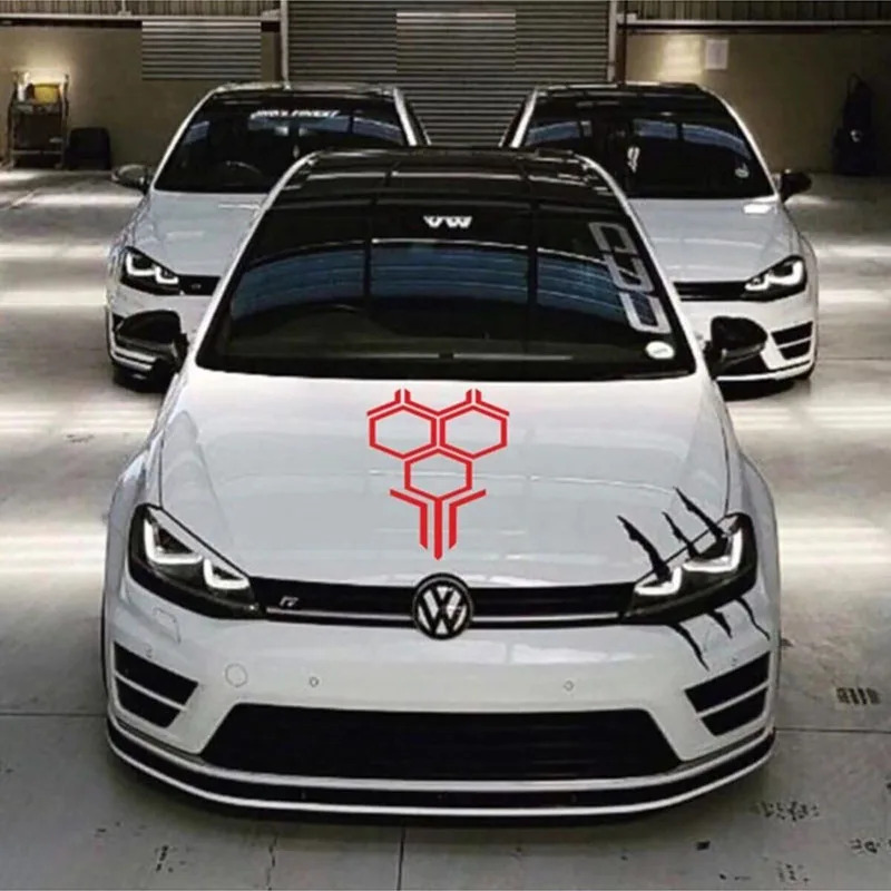 Honeycomb Upper Cowl Car Vinyl - огляд і ціна Car Accessories Racing