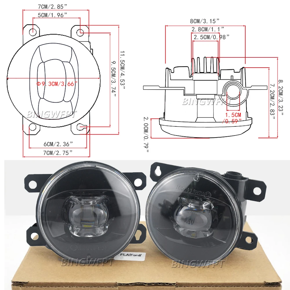 Car Led Lens Fog Lamp Assembly - огляд і ціна Car Accessories Uae