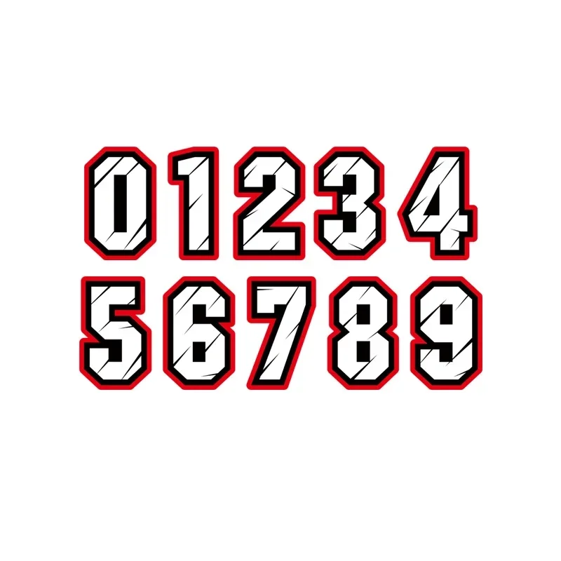Car Sticker Racing Number 1 2  - огляд і ціна Car Accessories Racing
