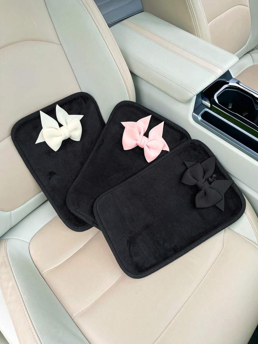 1pc Bow Decor Car Armrest Box  - огляд і ціна Car Accessories For Women