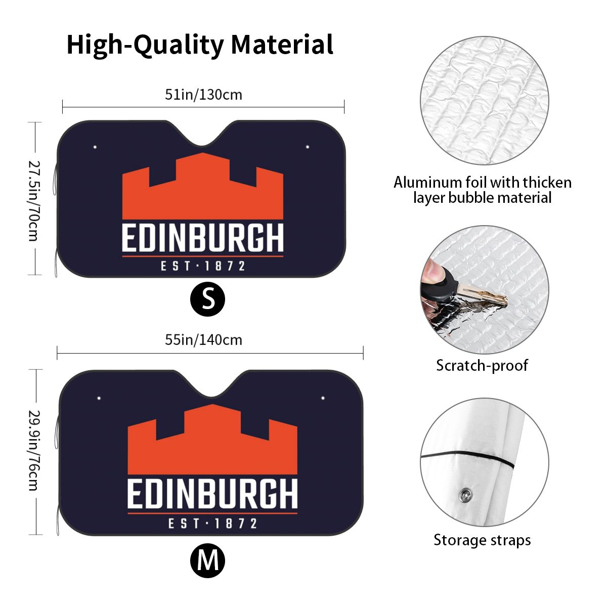 The Edinburgh Rugby Logo 2 Sun - огляд і ціна Car Accessories Edinburgh