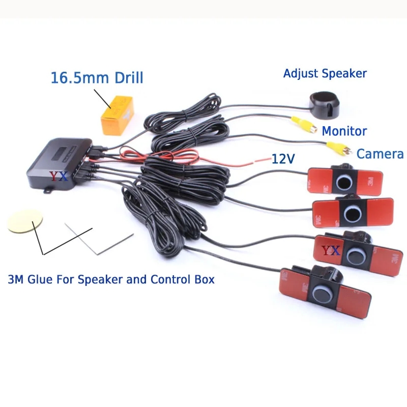 Cars Sensor Kit 16.5MM Parktro - огляд і ціна Car Accessories In India