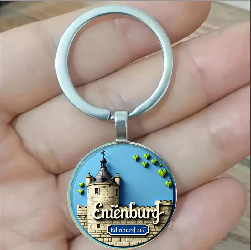 Round keychain, medieval style - огляд і ціна Car Accessories Edinburgh