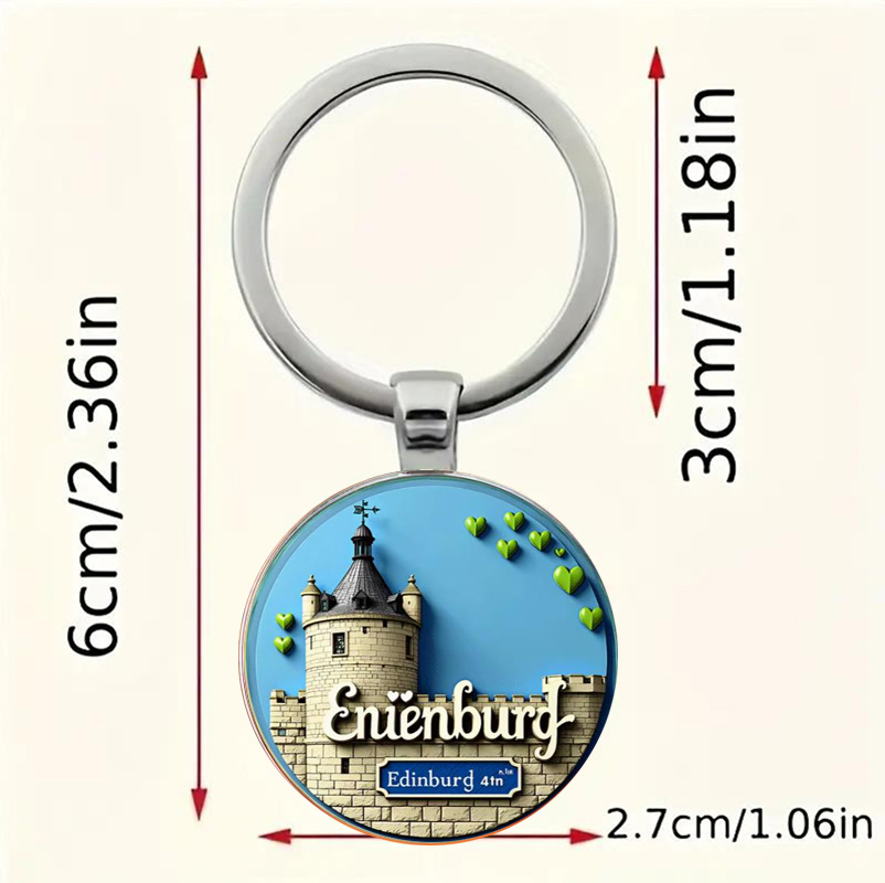 Round keychain, medieval style - огляд і ціна Car Accessories Edinburgh