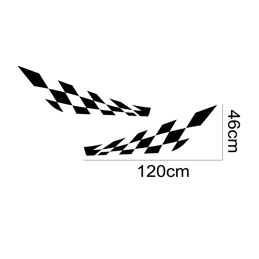 2PCS Car Door Side Lattice PVC - огляд і ціна Car Accessories Racing